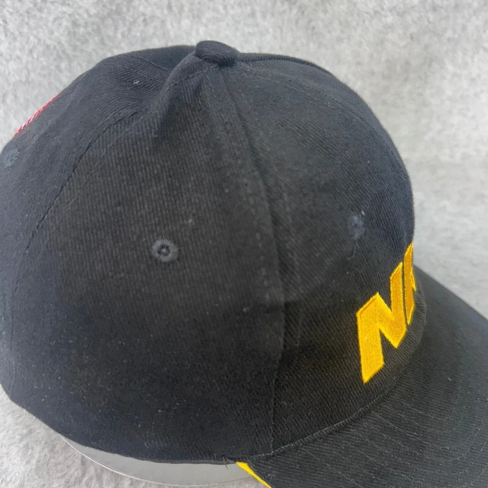 NRA Embroidered Mens Black NRA Baseball Hat American Flag Hook Loop OSFM